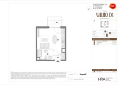 1 pokój, mieszkanie 25,17 m², piętro 2, oferta nr B/41, Osiedle Wilno 9.2, Warszawa, Targówek, Elsnerów, ul. Rudnicka