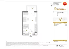 1 pokój, mieszkanie 26,53 m², piętro 1, oferta nr C/8, Apartamenty Rudnickiego, Warszawa, Bielany, Piaski, ul. Rudnickiego 7