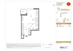 1 pokój, mieszkanie 28,18 m², piętro 1, oferta nr C/144, Apartamenty Rudnickiego, Warszawa, Bielany, Piaski, ul. Rudnickiego 7