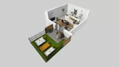 1 pokój, mieszkanie 26,57 m², parter, oferta nr B/2, Metro Zachód 8 bud. B i D, Warszawa, Bemowo, Chrzanów, ul. Szeligowska