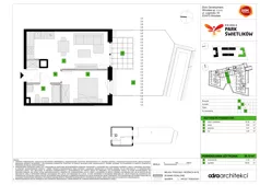 2 pokoje, mieszkanie 34,36 m², piętro 1, oferta nr A/55, Osiedle Park Świetlików, Wrocław, Maślice, Aleja Śliwowa 21