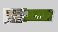 2 pokoje, mieszkanie 34,36 m², piętro 1, oferta nr A/55, Osiedle Park Świetlików, Wrocław, Maślice, Aleja Śliwowa 21