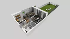 2 pokoje, mieszkanie 34,36 m², piętro 1, oferta nr A/55, Osiedle Park Świetlików, Wrocław, Maślice, Aleja Śliwowa 21