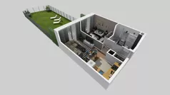 2 pokoje, mieszkanie 34,36 m², piętro 1, oferta nr A/55, Osiedle Park Świetlików, Wrocław, Maślice, Aleja Śliwowa 21