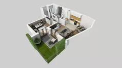 2 pokoje, mieszkanie 50,14 m², parter, oferta nr A/35, Osiedle Park Świetlików, Wrocław, Maślice, Aleja Śliwowa 21