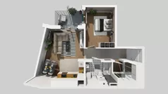 2 pokoje, mieszkanie 50,14 m², piętro 1, oferta nr A/40, Osiedle Park Świetlików, Wrocław, Maślice, Aleja Śliwowa 21