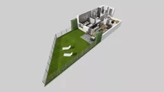 2 pokoje, mieszkanie 41,42 m², piętro 1, oferta nr A/54, Osiedle Park Świetlików, Wrocław, Maślice, Aleja Śliwowa 21