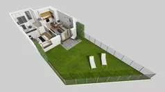 2 pokoje, mieszkanie 41,42 m², piętro 1, oferta nr A/54, Osiedle Park Świetlików, Wrocław, Maślice, Aleja Śliwowa 21