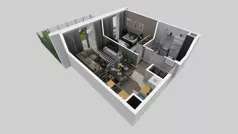 2 pokoje, mieszkanie 34,36 m², piętro 1, oferta nr A/55, Osiedle Park Świetlików, Wrocław, Maślice, Aleja Śliwowa 21