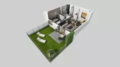 2 pokoje, mieszkanie 34,36 m², piętro 1, oferta nr A/55, Osiedle Park Świetlików, Wrocław, Maślice, Aleja Śliwowa 21