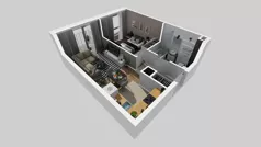 2 pokoje, mieszkanie 36,57 m², piętro 1, oferta nr A/53, Osiedle Park Świetlików, Wrocław, Maślice, Aleja Śliwowa 21