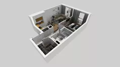 2 pokoje, mieszkanie 41,42 m², piętro 1, oferta nr A/54, Osiedle Park Świetlików, Wrocław, Maślice, Aleja Śliwowa 21