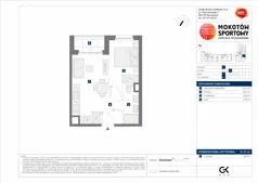 2 pokoje, mieszkanie 31,31 m², parter, oferta nr A/53, Mokotów Sportowy 1.3, Warszawa, Mokotów, Augustówka, ul. Antoniewska