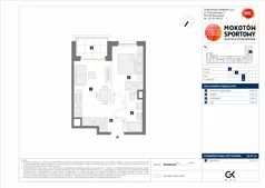 2 pokoje, mieszkanie 30,57 m², piętro 4, oferta nr A/86, Mokotów Sportowy 1.3, Warszawa, Mokotów, Augustówka, ul. Antoniewska