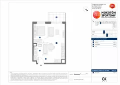 2 pokoje, mieszkanie 34,95 m², piętro 2, oferta nr C/15, Mokotów Sportowy 1.3, Warszawa, Mokotów, Augustówka, ul. Antoniewska