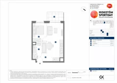 2 pokoje, mieszkanie 34,91 m², piętro 4, oferta nr C/65, Mokotów Sportowy 1.3, Warszawa, Mokotów, Augustówka, ul. Antoniewska