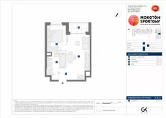 2 pokoje, mieszkanie 30,98 m², parter, oferta nr C/77, Mokotów Sportowy 1.3, Warszawa, Mokotów, Augustówka, ul. Antoniewska