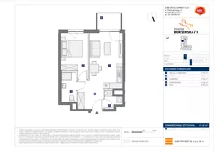 2 pokoje, mieszkanie 41,16 m², piętro 2, oferta nr A/10, Osiedle Bokserska 71, Warszawa, Ursynów, Wyczółki, ul. Bokserska 71