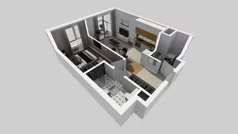 2 pokoje, mieszkanie 41,16 m², piętro 2, oferta nr A/10, Osiedle Bokserska 71, Warszawa, Ursynów, Wyczółki, ul. Bokserska 71