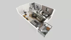 2 pokoje, mieszkanie 41,16 m², piętro 2, oferta nr A/10, Osiedle Bokserska 71, Warszawa, Ursynów, Wyczółki, ul. Bokserska 71