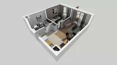 2 pokoje, mieszkanie 38,32 m², piętro 6, oferta nr A/75, Osiedle Bokserska 71, Warszawa, Ursynów, Wyczółki, ul. Bokserska 71