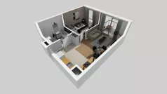 2 pokoje, mieszkanie 37,72 m², piętro 6, oferta nr A/76, Osiedle Bokserska 71, Warszawa, Ursynów, Wyczółki, ul. Bokserska 71