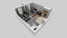 2 pokoje, mieszkanie 38,16 m², piętro 6, oferta nr A/77, Osiedle Bokserska 71, Warszawa, Ursynów, Wyczółki, ul. Bokserska 71