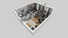 2 pokoje, mieszkanie 38,16 m², piętro 6, oferta nr A/77, Osiedle Bokserska 71, Warszawa, Ursynów, Wyczółki, ul. Bokserska 71