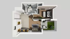 2 pokoje, mieszkanie 38,20 m², parter, oferta nr E/30, Bokserska 71 etap 2.3, Warszawa, Ursynów, Wyczółki, ul. Bokserska