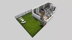 2 pokoje, mieszkanie 47,97 m², parter, oferta nr D/67, Bokserska 71 etap 2.3, Warszawa, Ursynów, Wyczółki, ul. Bokserska