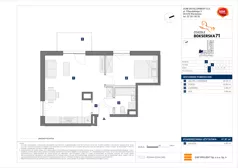 2 pokoje, mieszkanie 47,97 m², piętro 1, oferta nr D/71, Bokserska 71 etap 2.3, Warszawa, Ursynów, Wyczółki, ul. Bokserska