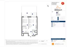 2 pokoje, mieszkanie 39,72 m², parter, oferta nr E/2, Bokserska 71 etap 2.3, Warszawa, Ursynów, Wyczółki, ul. Bokserska