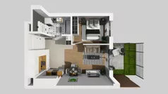 2 pokoje, mieszkanie 37,69 m², parter, oferta nr E/31, Bokserska 71 etap 2.3, Warszawa, Ursynów, Wyczółki, ul. Bokserska