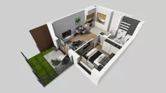 2 pokoje, mieszkanie 37,69 m², parter, oferta nr E/31, Bokserska 71 etap 2.3, Warszawa, Ursynów, Wyczółki, ul. Bokserska