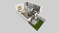 2 pokoje, mieszkanie 37,69 m², parter, oferta nr E/31, Bokserska 71 etap 2.3, Warszawa, Ursynów, Wyczółki, ul. Bokserska