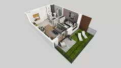2 pokoje, mieszkanie 38,20 m², parter, oferta nr E/30, Bokserska 71 etap 2.3, Warszawa, Ursynów, Wyczółki, ul. Bokserska