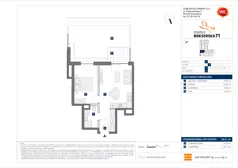 2 pokoje, mieszkanie 39,61 m², parter, oferta nr E/34, Bokserska 71 etap 2.3, Warszawa, Ursynów, Wyczółki, ul. Bokserska