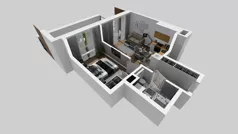 2 pokoje, mieszkanie 39,61 m², parter, oferta nr E/34, Bokserska 71 etap 2.3, Warszawa, Ursynów, Wyczółki, ul. Bokserska