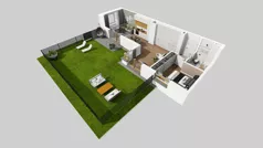 2 pokoje, mieszkanie 56,47 m², parter, oferta nr D/3, Osiedle Wilno 8.1.2, Warszawa, Targówek, Elsnerów, ul. Bukowiecka