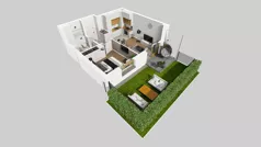 1 pokój, mieszkanie 34,90 m², piętro 1, oferta nr D/11, Osiedle Wilno 8.1.2, Warszawa, Targówek, Elsnerów, ul. Bukowiecka
