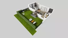 2 pokoje, mieszkanie 57,56 m², parter, oferta nr C/3, Osiedle Wilno 8.1.2, Warszawa, Targówek, Elsnerów, ul. Bukowiecka