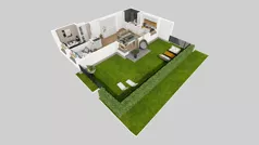 2 pokoje, mieszkanie 57,56 m², parter, oferta nr C/3, Osiedle Wilno 8.1.2, Warszawa, Targówek, Elsnerów, ul. Bukowiecka