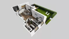 2 pokoje, mieszkanie 57,56 m², parter, oferta nr C/3, Osiedle Wilno 8.1.2, Warszawa, Targówek, Elsnerów, ul. Bukowiecka