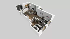 2 pokoje, mieszkanie 57,76 m², piętro 1, oferta nr C/9, Osiedle Wilno 8.1.2, Warszawa, Targówek, Elsnerów, ul. Bukowiecka