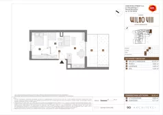 2 pokoje, mieszkanie 34,28 m², piętro 1, oferta nr C/35, Osiedle Wilno 8.1.2, Warszawa, Targówek, Elsnerów, ul. Bukowiecka