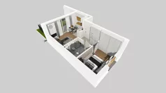 2 pokoje, mieszkanie 34,28 m², piętro 1, oferta nr C/35, Osiedle Wilno 8.1.2, Warszawa, Targówek, Elsnerów, ul. Bukowiecka