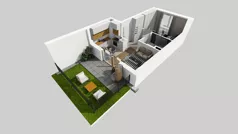 2 pokoje, mieszkanie 34,28 m², piętro 1, oferta nr C/35, Osiedle Wilno 8.1.2, Warszawa, Targówek, Elsnerów, ul. Bukowiecka
