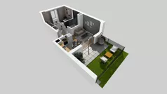2 pokoje, mieszkanie 34,28 m², piętro 1, oferta nr C/35, Osiedle Wilno 8.1.2, Warszawa, Targówek, Elsnerów, ul. Bukowiecka