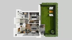 2 pokoje, mieszkanie 34,26 m², parter, oferta nr C/32, Osiedle Wilno 8.1.2, Warszawa, Targówek, Elsnerów, ul. Bukowiecka
