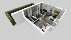 2 pokoje, mieszkanie 34,26 m², parter, oferta nr C/32, Osiedle Wilno 8.1.2, Warszawa, Targówek, Elsnerów, ul. Bukowiecka